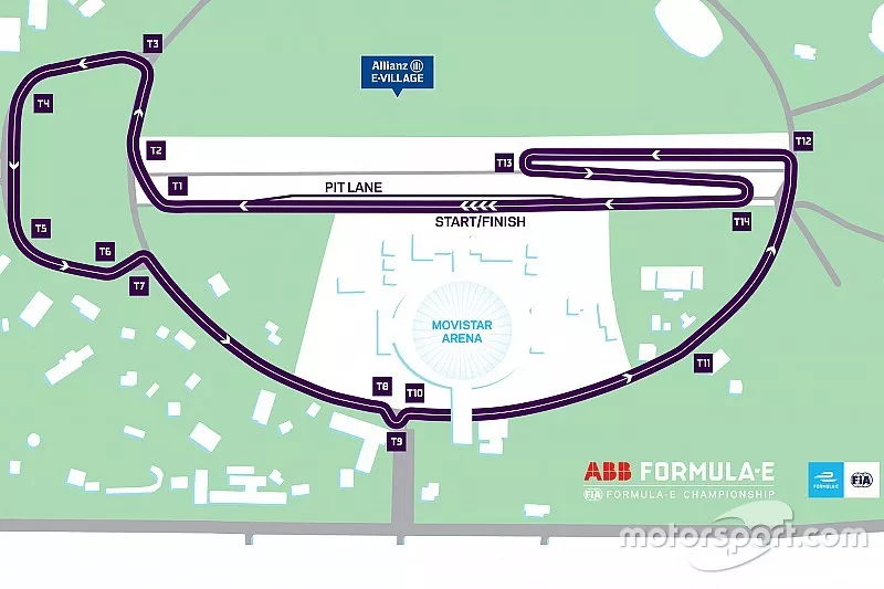 Santiago ePrix track layout