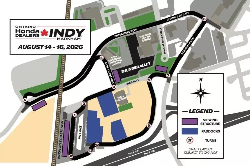 IndyCar track map
