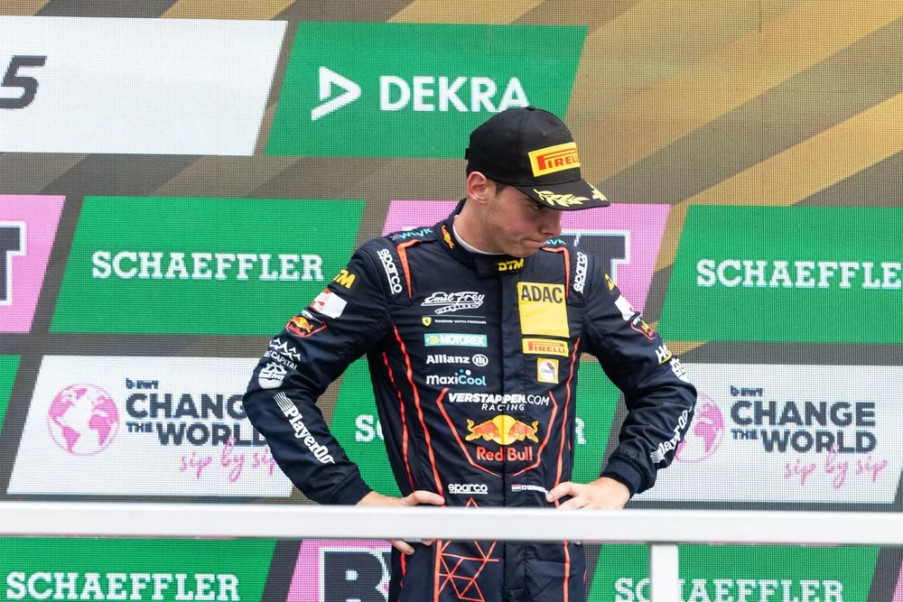 Podium: derde plaats Thierry Vermeulen, Emil Frey Racing
