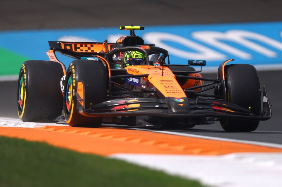 F1 Dutch GP: Lando Norris tops red-flagged FP1 as many drivers go off