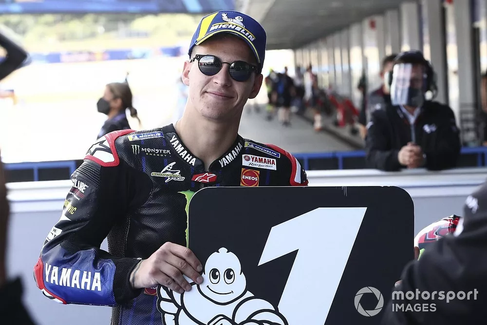 Ganador de la pole position Fabio Quartararo, Yamaha Factory Racing