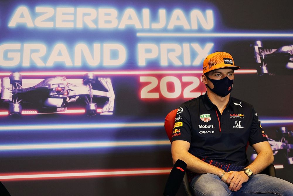 Max Verstappen, Red Bull Racing at press conference