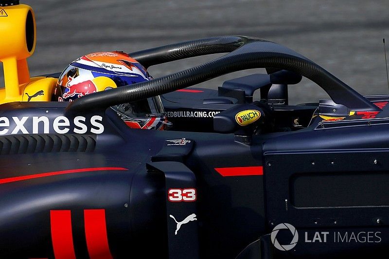 Max Verstappen, Red Bull Racing con el halo