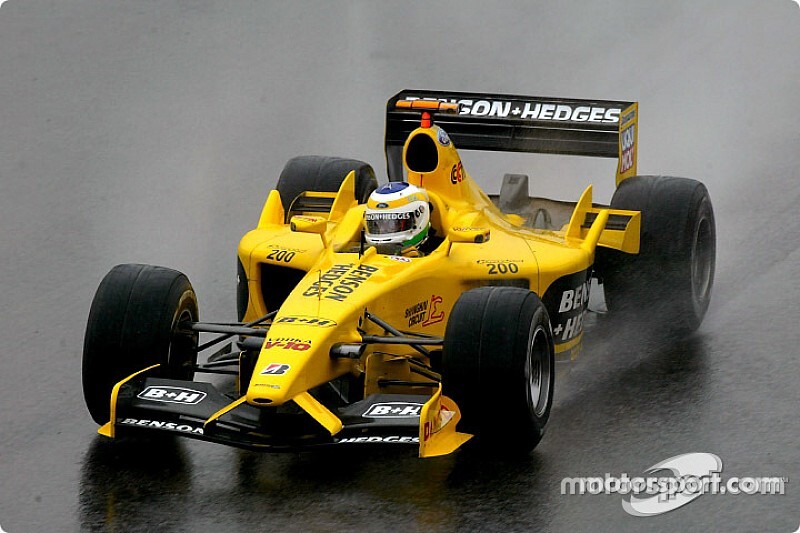 ミニチャンプス F1 Jordan EJ13 G.フィジケラ ブラジルGP優勝 1/18ジョーダンEJ-13 ブラジルGPフィジケラ初優勝仕様デカール