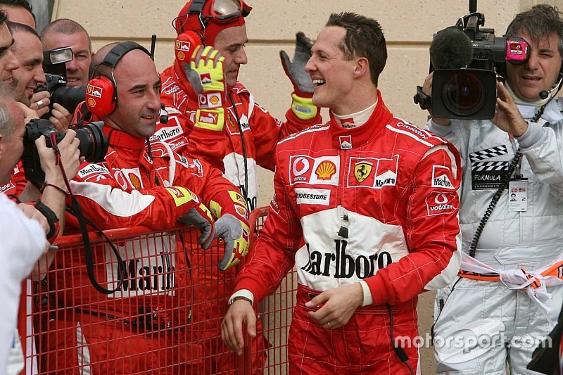 Képes összeállítás az 50 éves Schumacher F1-es rajtelsőségeiről