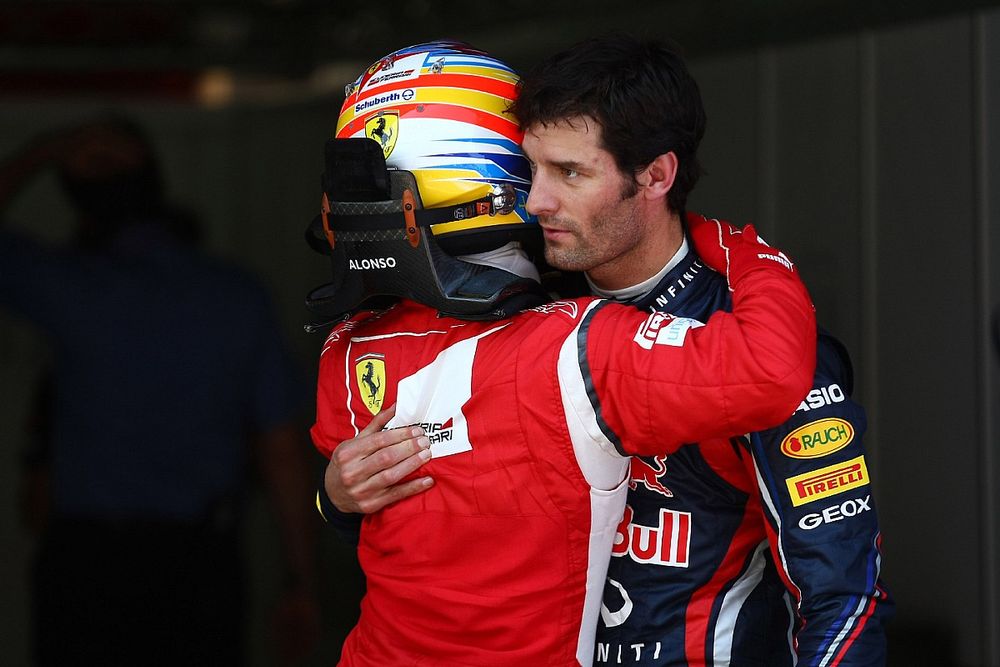 Fernando Alonso, Scuderia Ferrari y Mark Webber, Red Bull Racing