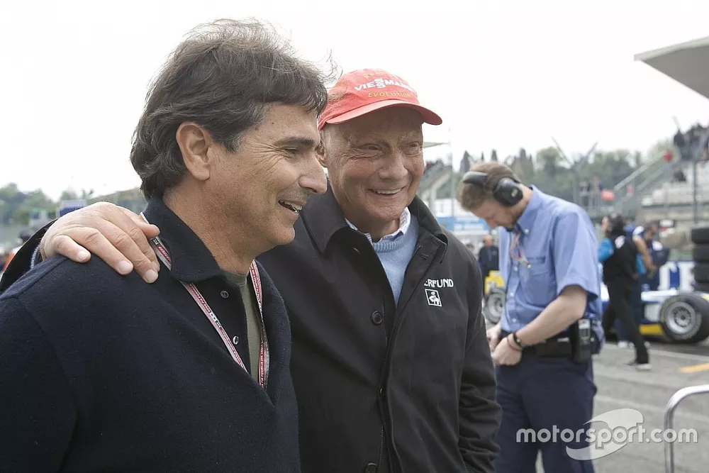 Nelson Piquet and Niki Lauda
