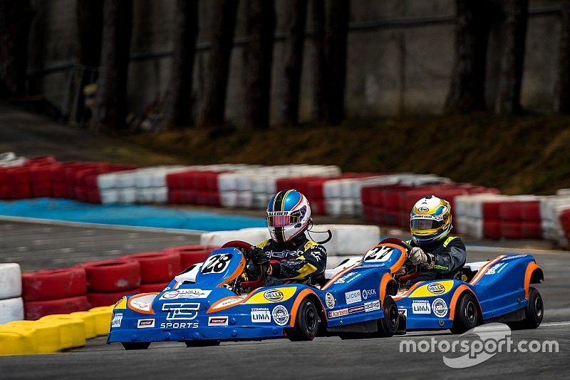 Karteiros Global Press liderou a primeira sess&atilde;o com os karts 28 e 27