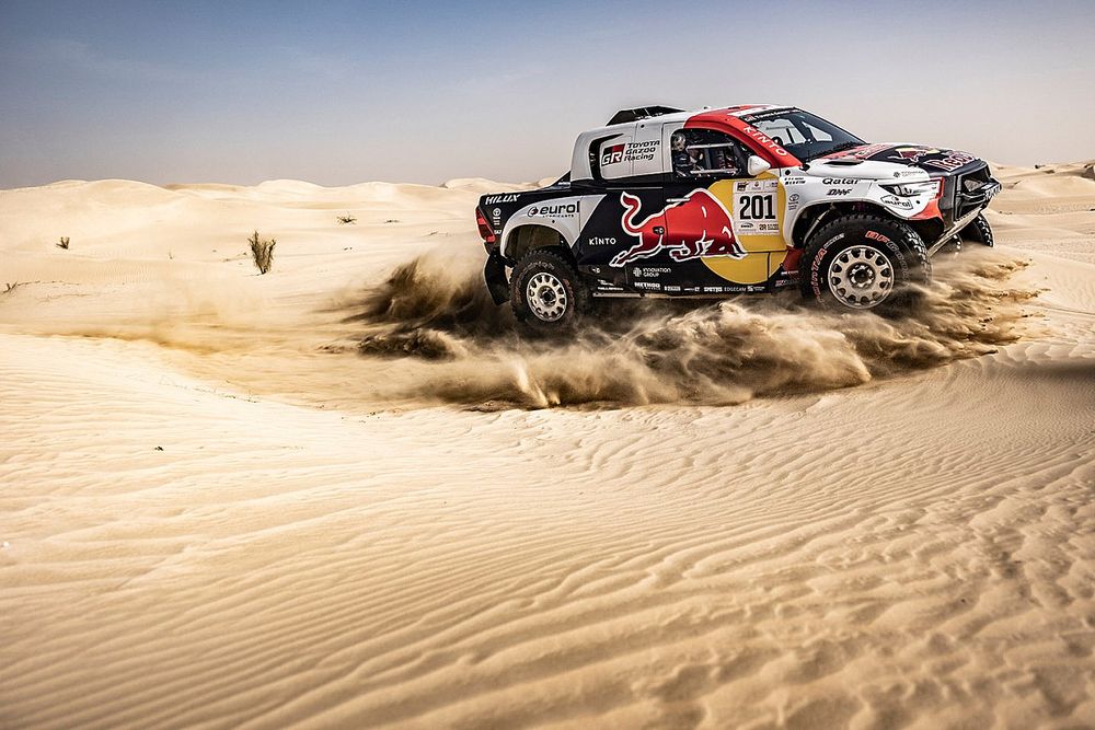 Nasser Al-Attiyah, Mathieu Baumel, Toyota Hilux,