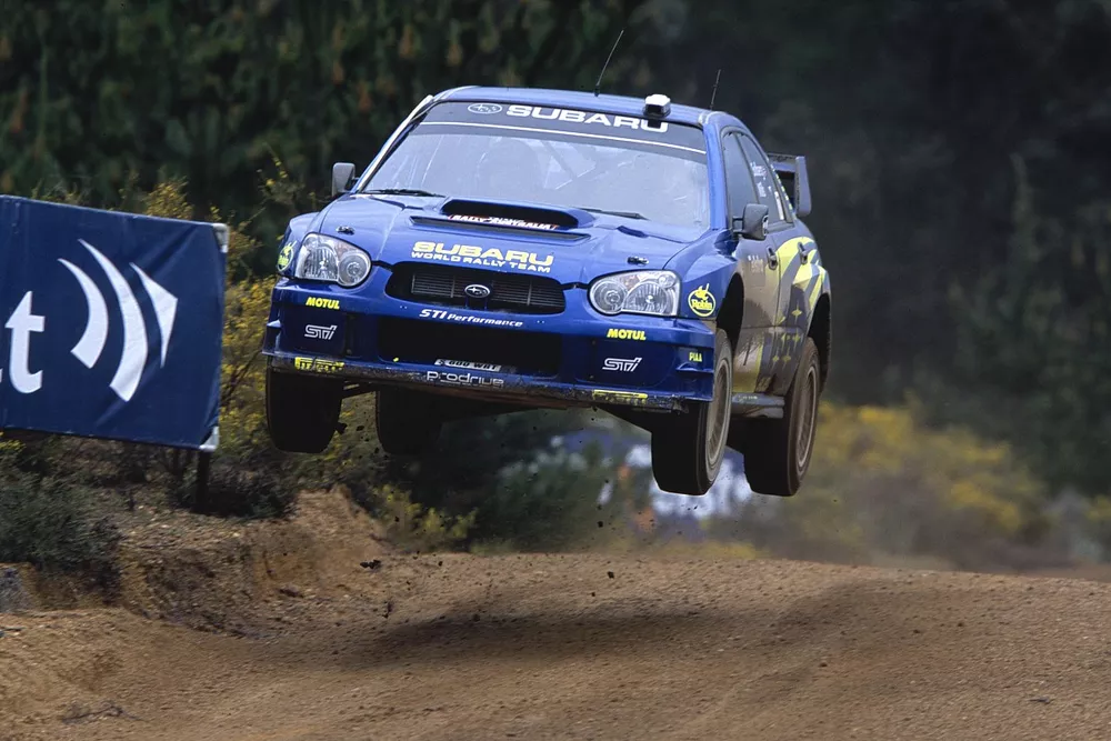 Petter Solberg/Philip Mills (Subaru Impreza WRC 2003), action