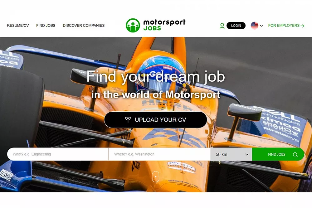 Motorsport Jobs home