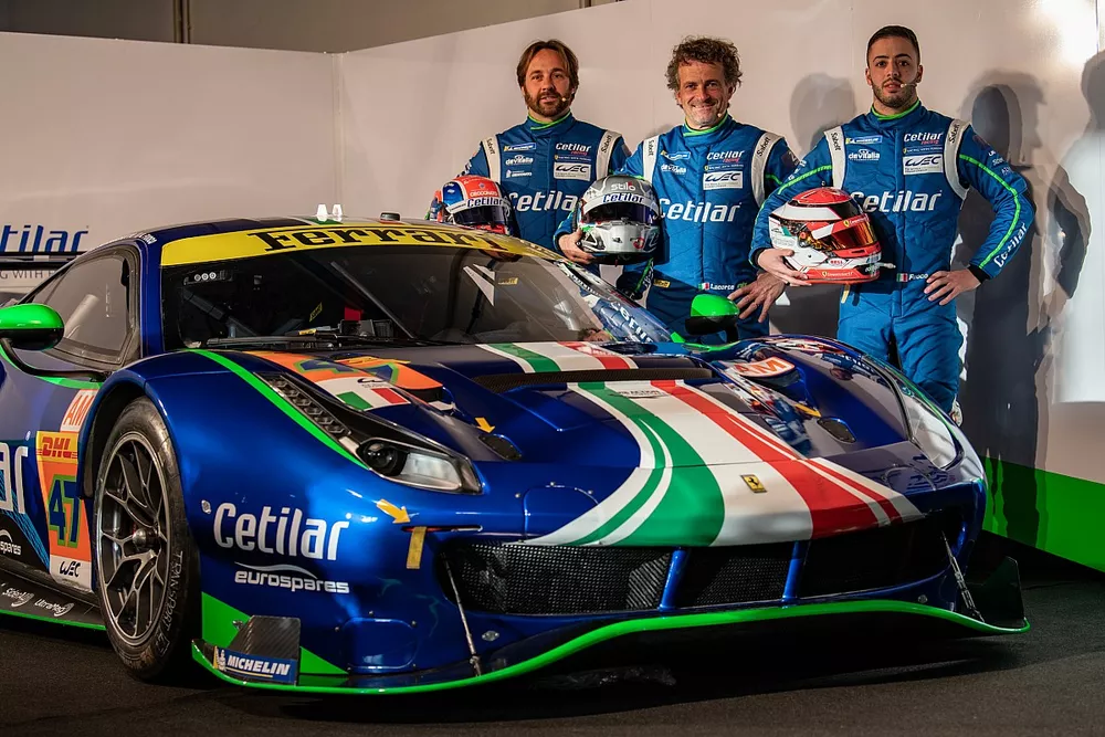 #47 Cetilar Racing-AF Corse, Ferrari 488 GTE Evo: Giorgio Sernagiotto, Roberto Lacorte, Antonio Fuoco