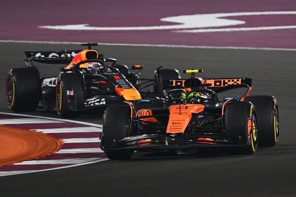 Lando Norris, McLaren, Max Verstappen, Red Bull Racing