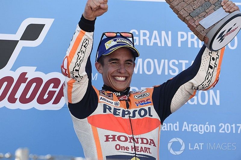 Podium: Race winner Marc Marquez, Repsol Honda Team