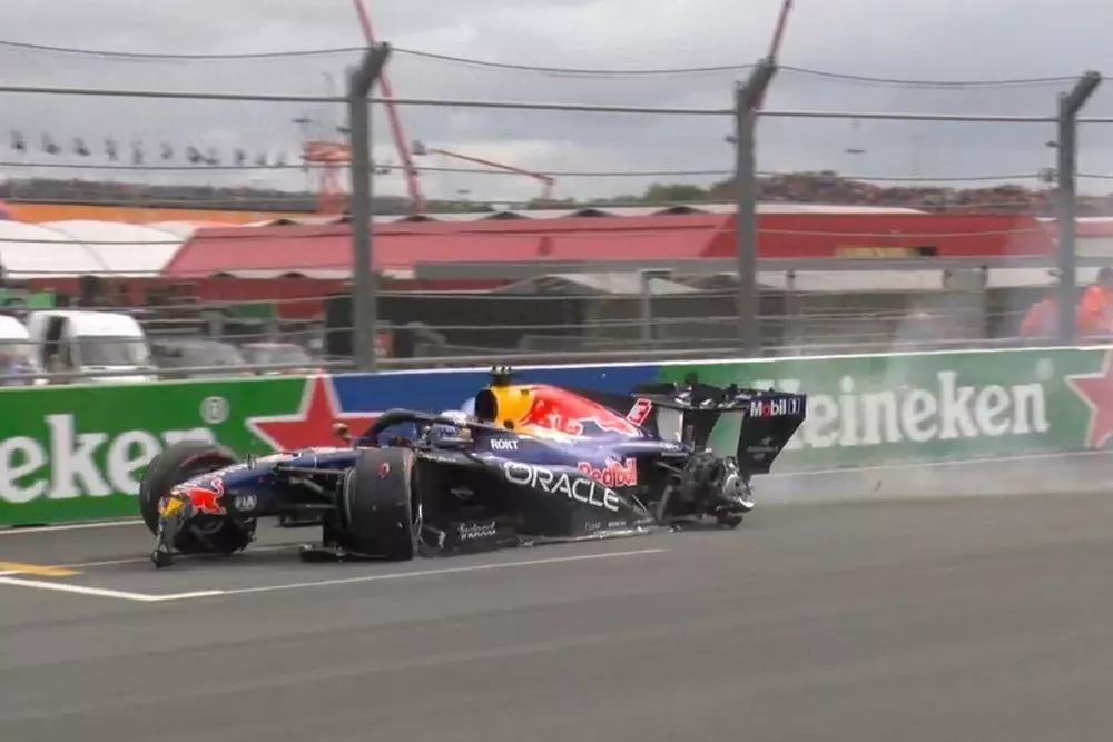 VIDEO: Fuerte accidente de Verstappen detiene el GP de Países Bajos con bandera roja