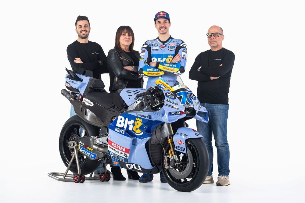 Michele Merlini, Nadia Padovani, Alex Marquez et Carlo Merlini, Gresini Racing 