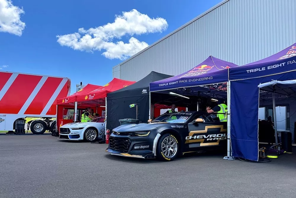 Supercars VCAT testing at Wellcamp Airport