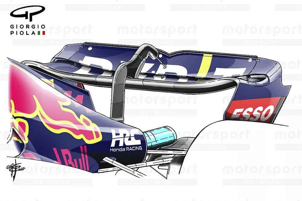 Red Bull Racing RB18 rear wing