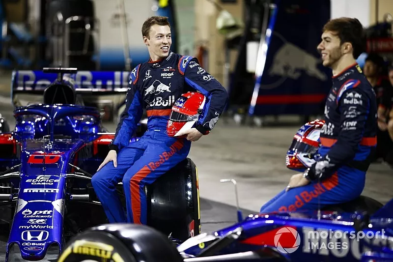 Daniil Kvyat, Toro Rosso, et Pierre Gasly, Toro Rosso