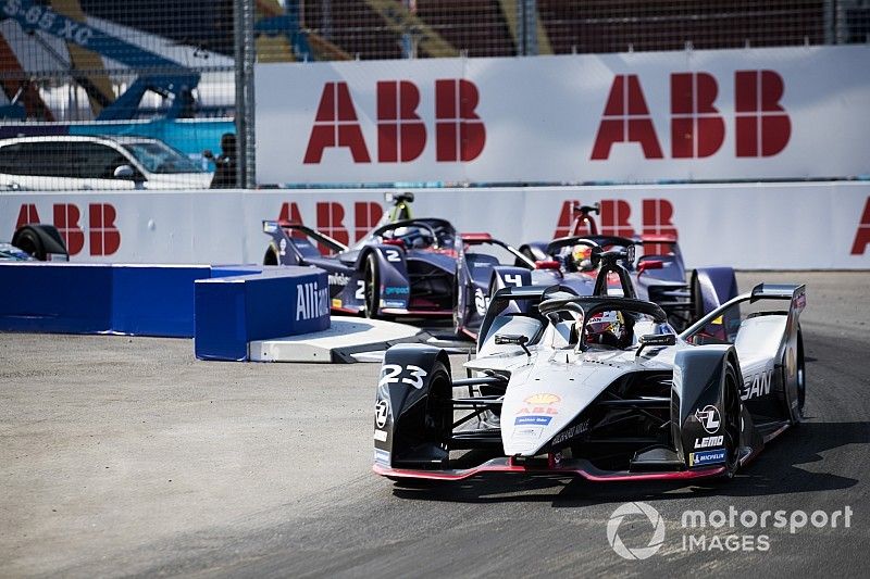 Sébastien Buemi, Nissan e.Dams, Nissan IMO1, Robin Frijns, Envision Virgin Racing, Audi e-tron FE05, Sam Bird, Envision Virgin Racing, Audi e-tron FE05