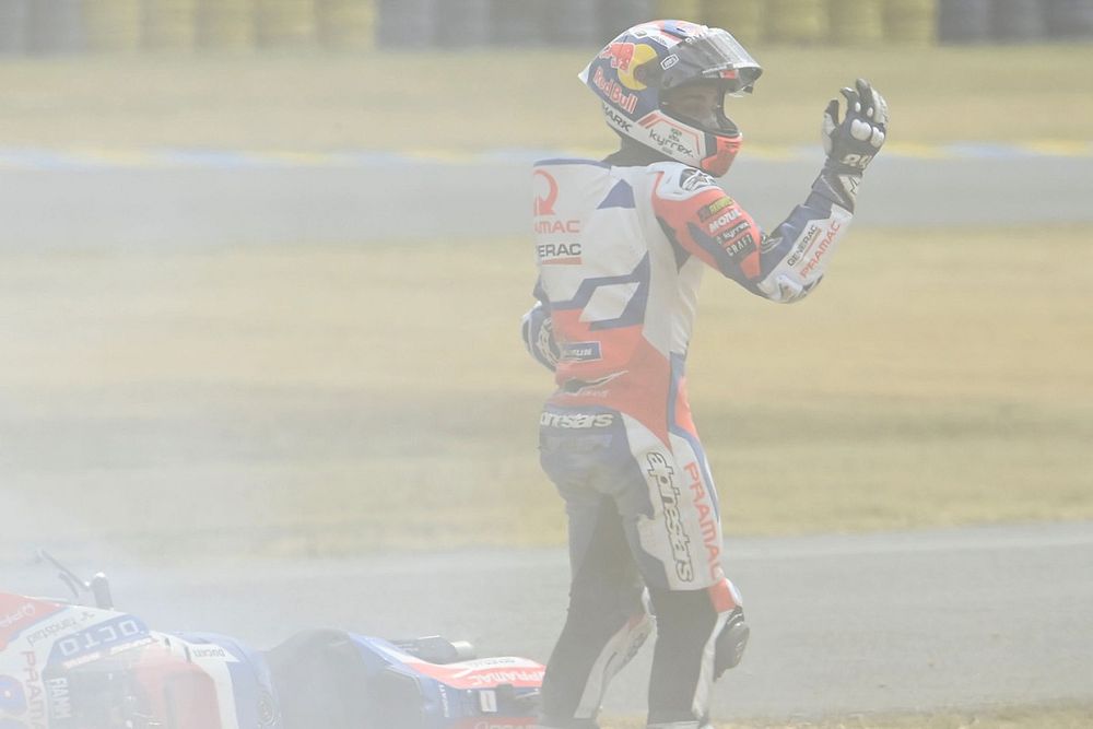 Jorge Martín, Pramac Racing tras su caída