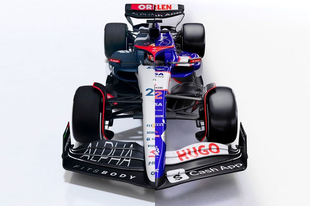 Comparaci&oacute;n AlphaTauri 04 vs Racing Bulls VCARB 01