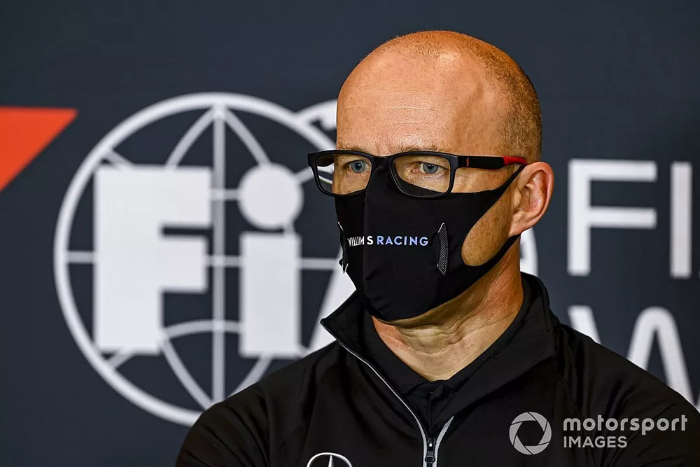 Simon Roberts, Acting Team Principal, Williams Racing, en conf&eacute;rence de presse