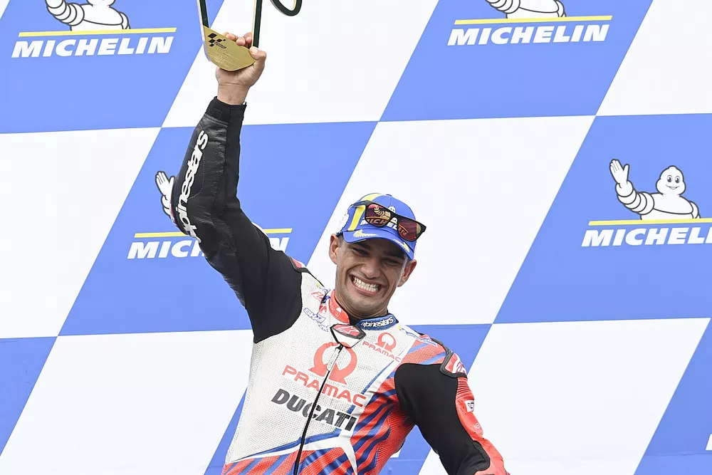 Podium: race winner Jorge Martin, Pramac Racing
