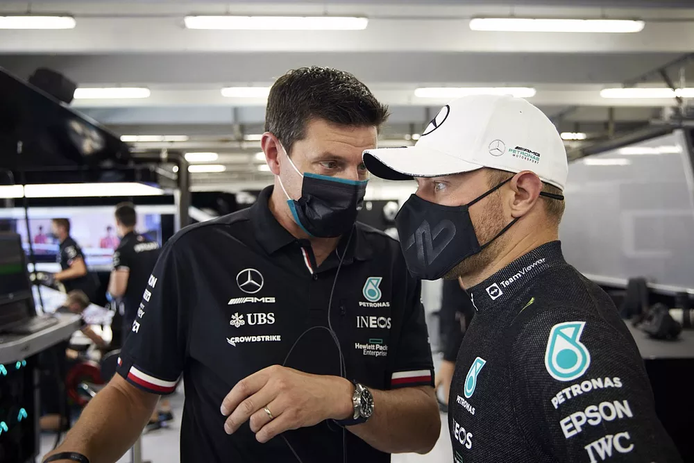 Valtteri Bottas, Mercedes in the garage