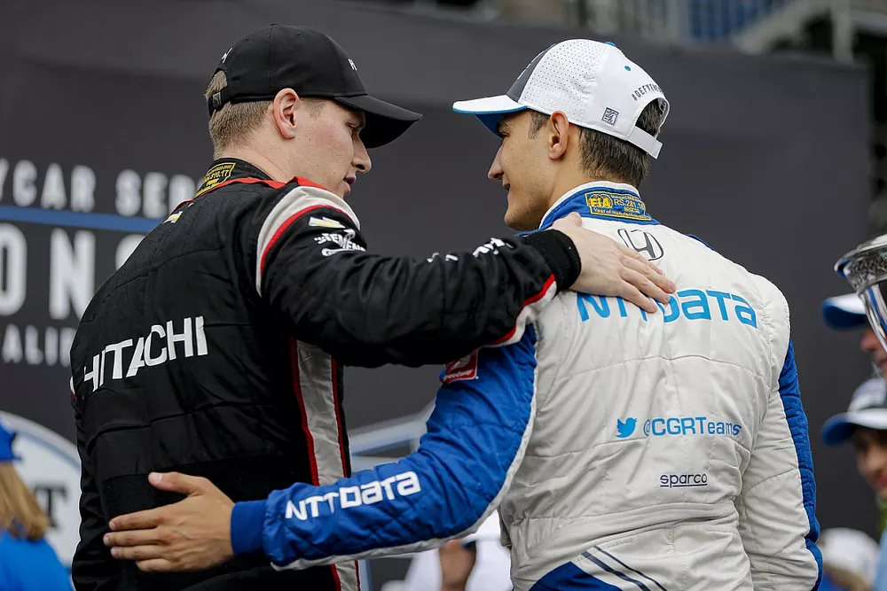 Alex Palou, Chip Ganassi Racing Honda wins the NTT IndyCar Series Championship, Josef Newgarden, Team Penske Chevrolet