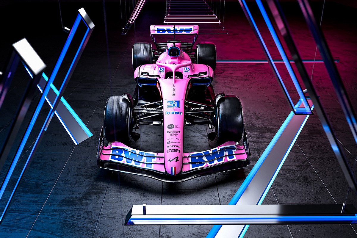 日本未発売　ビッグスケールF1コレクション アルピーヌ A522 アルピーヌF1の2022年型マシン『A522』（ピンクカラー