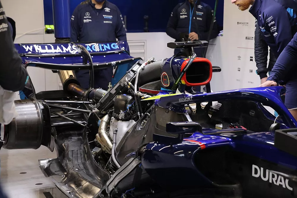 Dettaglio del motore Williams FW44