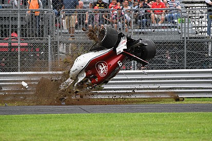Ericsson gets new chassis after huge Monza practice crash