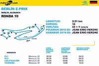 Horarios para ePrix de Berlín Ronda 10 y 11