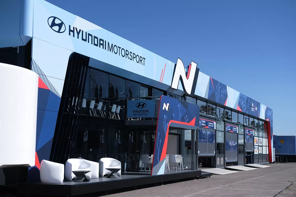 Hyundai World Rally Team motorhome