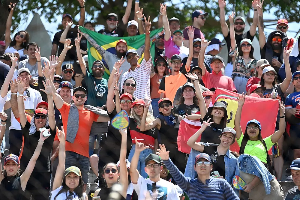 Brazillian GP crowds, fans