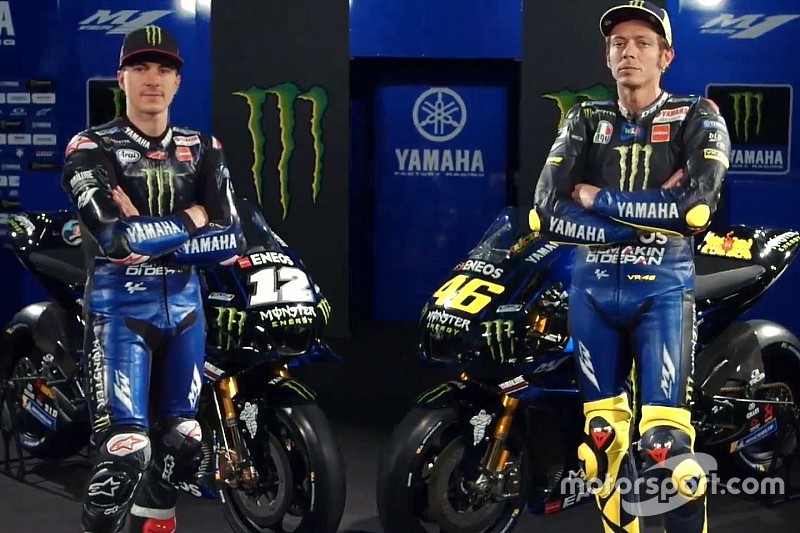 Yamaha presenta la M1 de Rossi y Viñales y su rompedora decoración