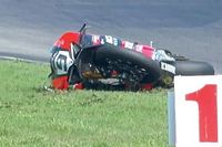 Petrucci sufre un tremendo accidente a más 280 km/h