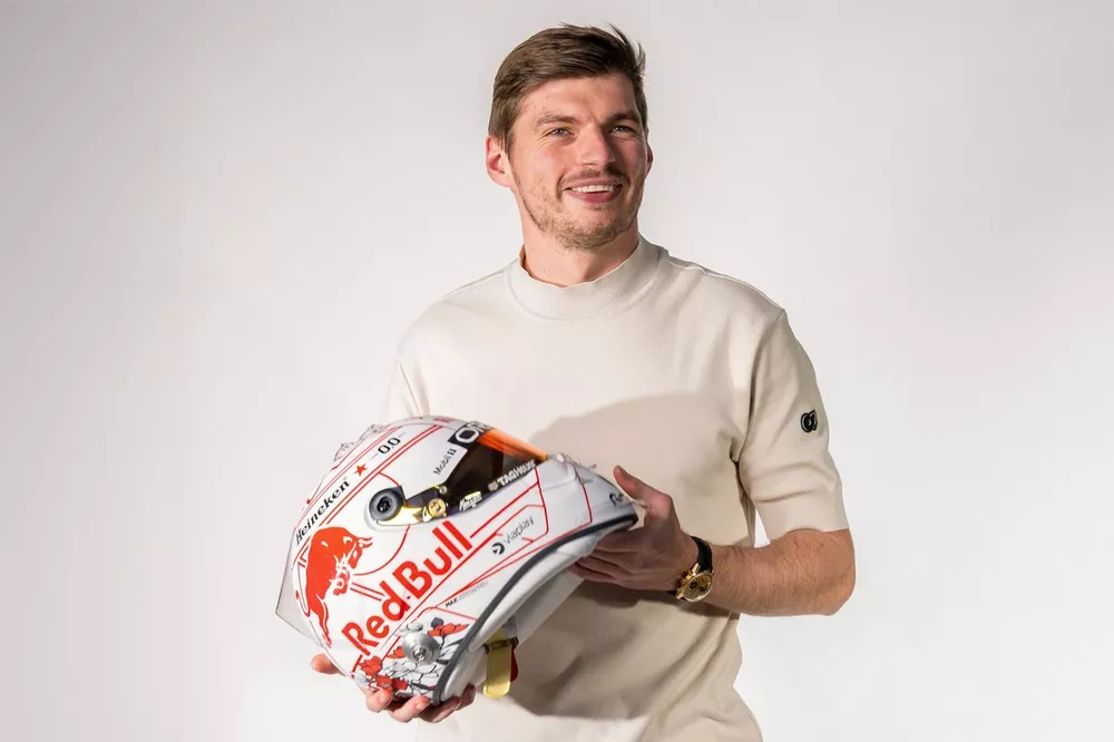 マックスフェルスタッペン 2018年オーストリアGP F1ヘルメット1/5サイズ マックス・フェルスタッペン 別注 2025年 ブラジルGP オラクル