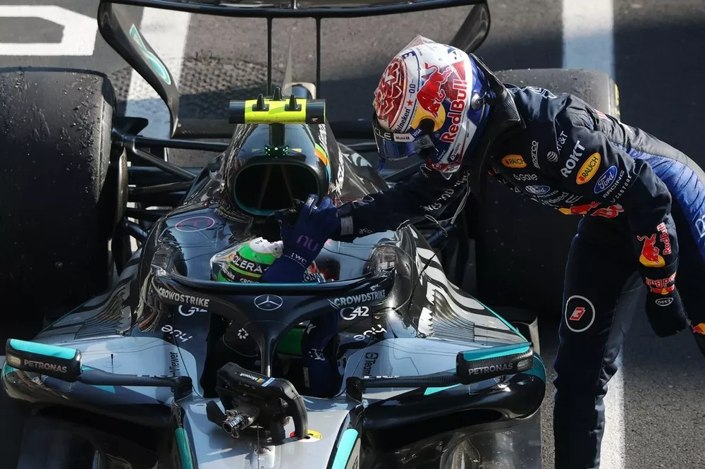Andrea Kimi Antonelli, Mercedes, Max Verstappen, Red Bull Racing