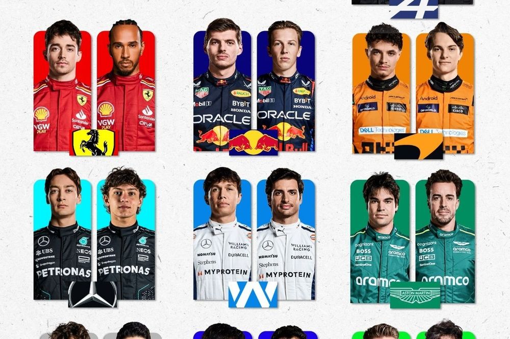 Pilotos y equipos de la F1 2025