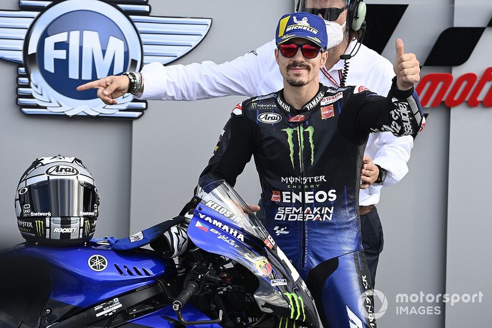 Ganador de la pole Maverick Vi&ntilde;ales, Yamaha Factory Racing