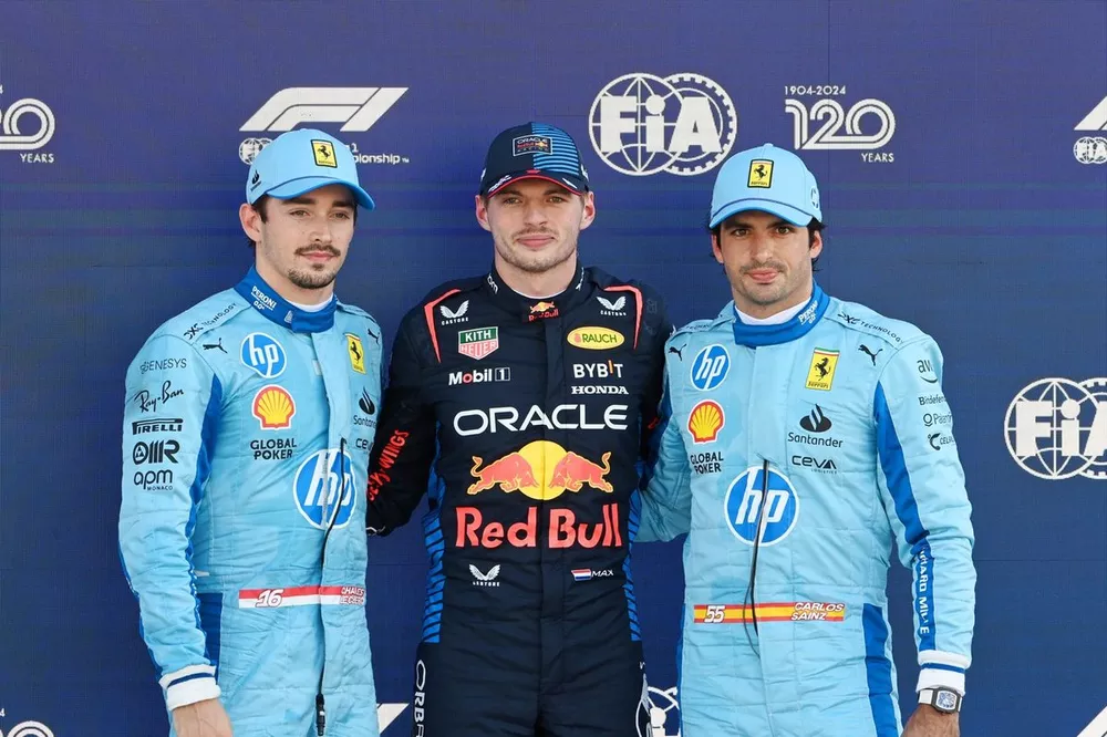 Charles Leclerc, Scuderia Ferrari, Max Verstappen, Red Bull Racing, Carlos Sainz, Scuderia Ferrari