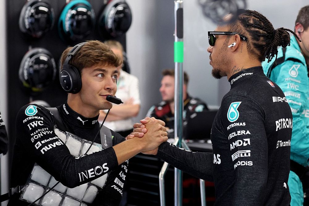 George Russell, Mercedes-AMG, Lewis Hamilton, Mercedes-AMG