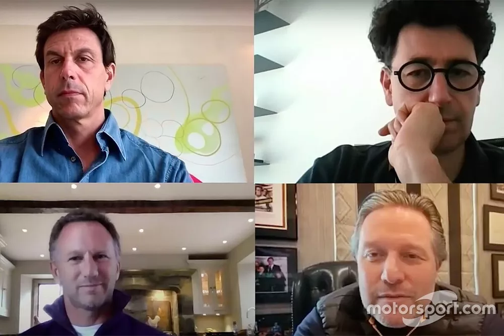 Une visioconf&eacute;rence de la F1 sur Zoom