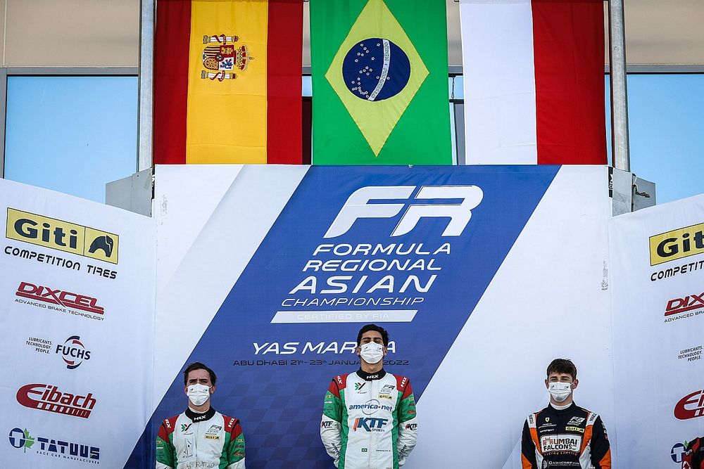 Gabriel Bortoleto vence segunda corrida da primeira rodada da Fórmula Regional Asiática 2022