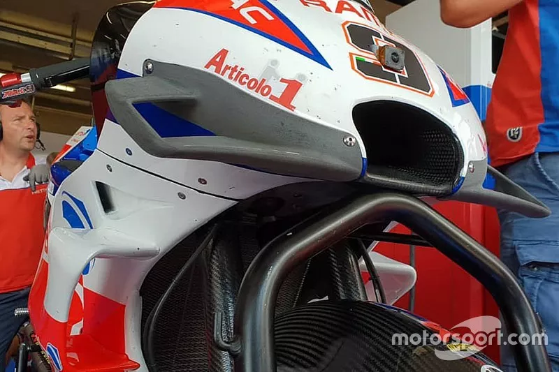 Danilo Petrucci, Pramac Racing, fairing detail