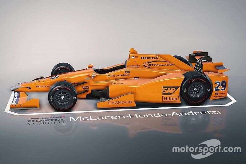 Car of Fernando Alonso, Andretti Autosport Honda