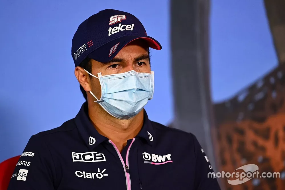 Sergio P&eacute;rez, Racing Point en la conferencia de prensa