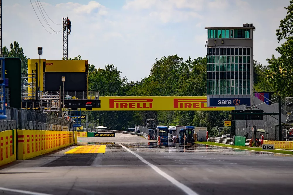 Monza start-finish line